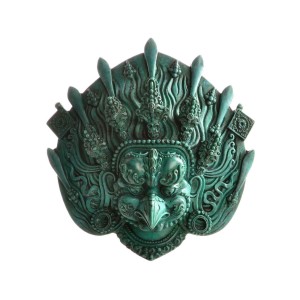 Garuda Mask Resin turquoise small