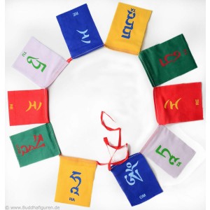 Prayer flag Om Mani Peme Hum