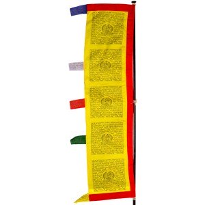Prayer flag banner - vertical  2,30 m unicoloured