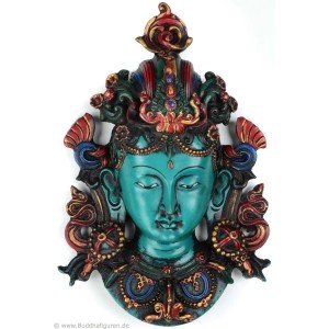 Tara Mask 28 cm Resin painted