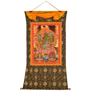 Tibetan Medicine Yoga Thangka smoked no. 10 -  40 x 49cm