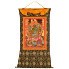 Tibetan Medicine Yoga Thangka smoked no. 10 -  40 x 49cm