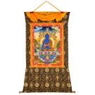 Tibetan Medicine Yoga Thangka no. 2 -  34 x 52cm