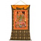 Tibetan Medicine Yoga Thangka smoked no. 10 -  40 x 49cm