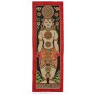 Tibetan Medicine Yoga Thangka no. 1 -  32 x 74 cm